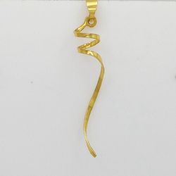 آویز گردنبند طلا 18 عیار زنانه طرح مارپیچ میاگالری