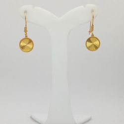 گوشواره طلا 18 عیار زنانه طرح تراش