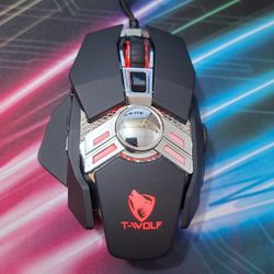 موس گیمینگ مدل V10  RGB | دقت 4800 DPI | برند T-wolf