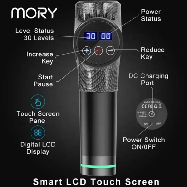 ماساژور تفنگی حرفه ای موری مدل MORY 7017 ماساژور تفنگی حرفه ای موری مدل MORY 7017