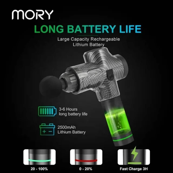 ماساژور تفنگی حرفه ای موری مدل MORY 7017 ماساژور تفنگی حرفه ای موری مدل MORY 7017