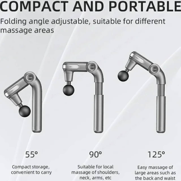 ماساژور تفنگی دسته دار جنریک مدل Mini Foldable Percussion Massage Hammer JA-G7