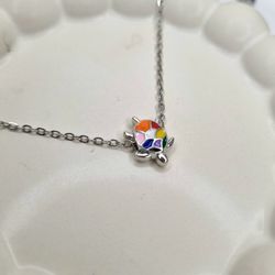 گردنبند لاکپشت چند رنگ