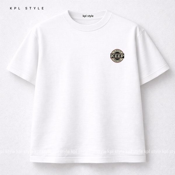 تیشرت باکسی 100٪ پنبه طرح KEEP | ضد حساسیت | کد 1446