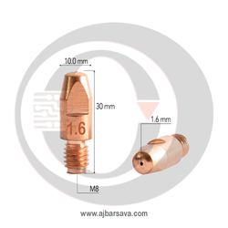 نازل CO2 میگ سایز M8×30×1.6