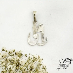 پلاک نقره یا علی طرح خطی عیار 925 کد 20333