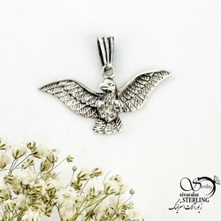 پلاک طرح عقاب نقره ساخت ایتالیا کد 20334