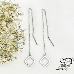 گوشواره استیل بخیه ای طرح ونکلیف کد 20527