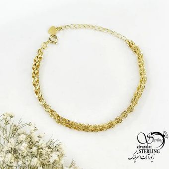 دستبند مجلسی طرح طلا کد 20544