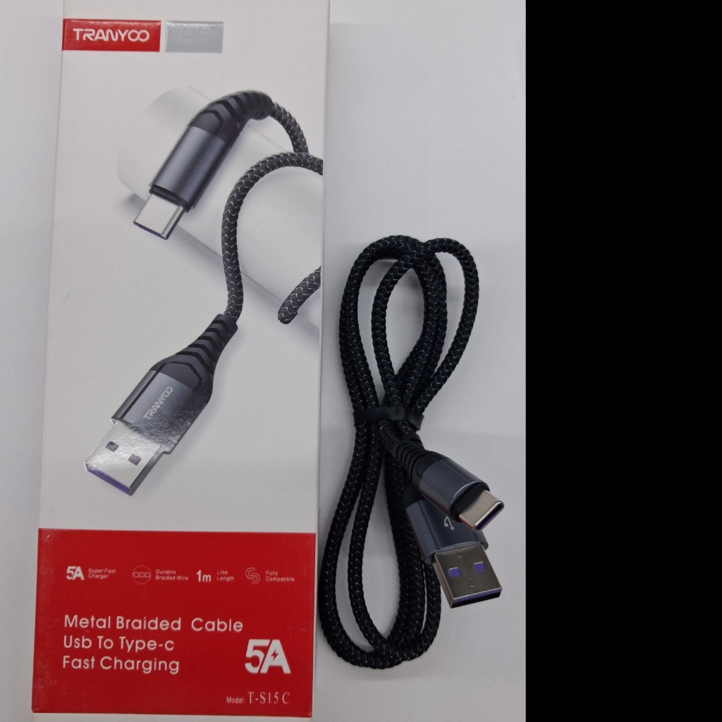 کابل شارژ USB به تایپ سی برند TRANYOO