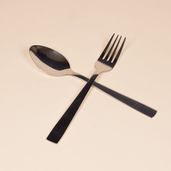 قاشق و چنگال نقره ای جفتی