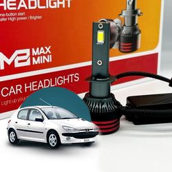 هدلایت مه شکن پژو 206 مدل M8 MAX Mini کانپکس اورجینال | گارانتی (2عددی) 1131