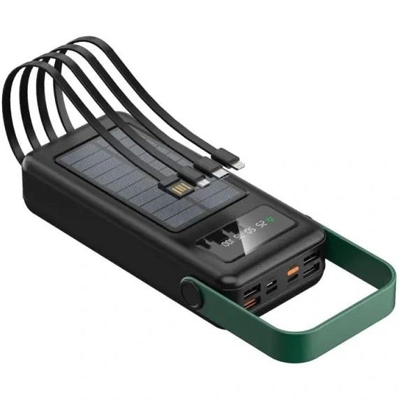 پاوربانک گرین لاین مدل Solar max با ظرفیت 30000 میلی آمپر بر ساعت