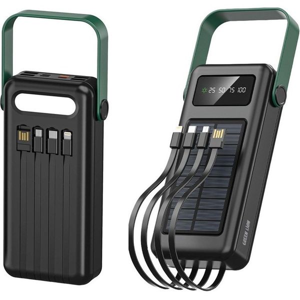 پاوربانک گرین لاین مدل Solar max با ظرفیت 30000 میلی آمپر بر ساعت