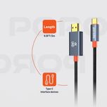 کابل تبدیل HDMI به USB-C پرودو مدل Woven Braided طول 2 متر