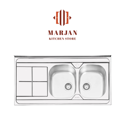 سینک ایلیا استیل فانتزی مدل 1041 روکار