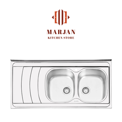 سینک ایلیا استیل فانتزی مدل 1044 روکار