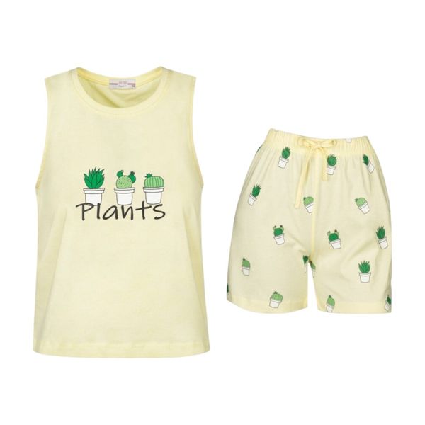 ست تاپ و شلوارک زنانه مدل SABA-3348-D2