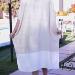 پانچو (حوله ساحلی) با رنگ بندی کرم - شمار0 106/01