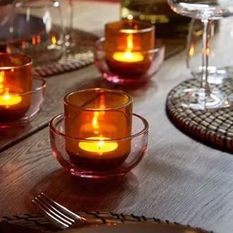 جاشمعی شیشه ای ایکیا سری TALLTITA دو تکه