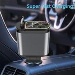 شارژر فندکی خودرو 4 کاره 66 وات مدل B1 / فست شارژ با نور کهکشانی