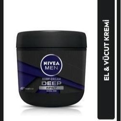 کرم مرطوب کننده دست و بدن نیوا NIVEA مردانه مدل DEEP حجم 400 میل