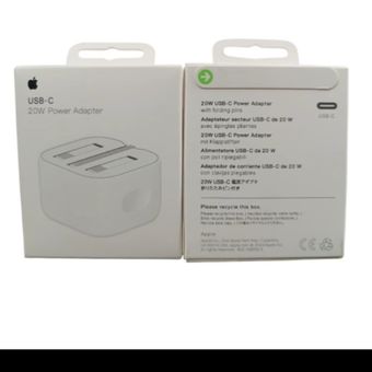 شارژر اپل 20 وات (اصلی)/ 12 پین/ بدون کابل/ شلاقی/ پارت نامبر b-a/ سریال دار (بدون گارانتی)