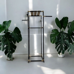 رگال لباس و آویز فلز و چوب مدل سازه