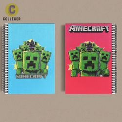 دفتر طرح بازی ماینکرافت (Minecraft) کد 18 (دو طرف چاپ )