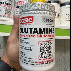 پودر گلوتامین میکرونایز بیسیک ساپلمنت (Basic Supplements Glutamine Micronized) - وزن 300 گرم