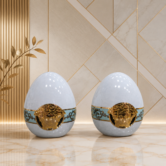 جفت نمکدان  چینی رزنتال فیروزه ای