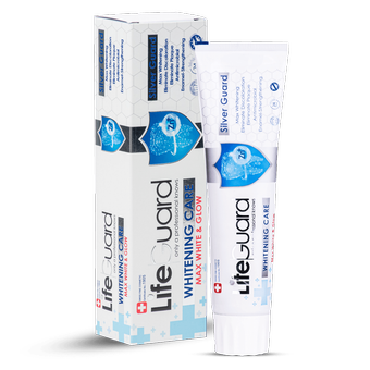 خمیر دندان تراست مدل سفیدکننده (Silver Guard) برند لایف گارد حجم 120 گرم