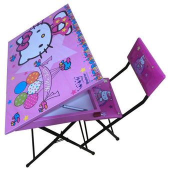 میز تحریر باکسدار و صندلی تاشوطرح لبوبو