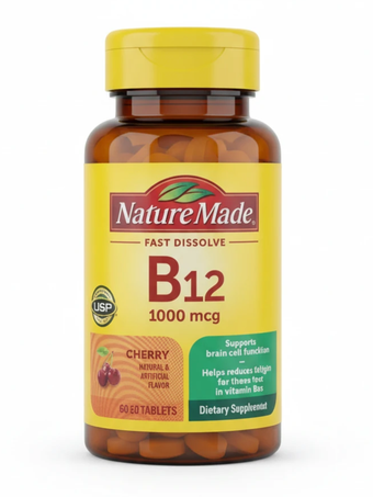 ویتامین B12 نیچر مید 1000 میکروگرم طعم گیلاس