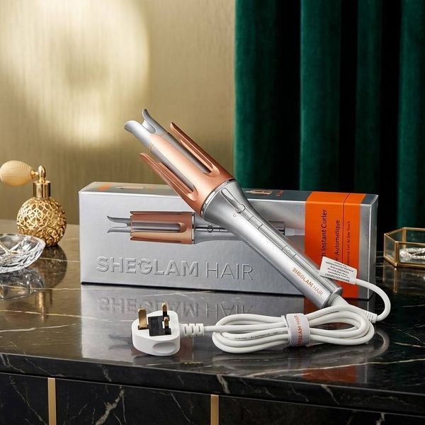 اتوی فر خودکار شیگلم SHEGLAM مدل 25 میلیمتر | بابلیس خودکار سرامیکی با چرخش دوطرفه