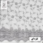 پرده نوین دکور سیاناو مدل تور شکوفه 3 سایز 280 × 300 سانتی متر