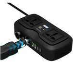 اینورتر و شارژر فندکی خودرو 200 وات / گرین لاین مدل GC-233