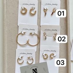 گوشواره حلقه ای (پک دو عددی) پارت اول