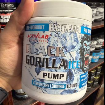 پودر پمپ (پیش از تمرین) بلک گوریلا آیس (Black Gorilla Ice Pump) – مدل بدون کافئین
