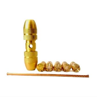 سه نظام دو طرفه به همراه کولت مینیاتوری و آچار مجموعه 8 عددی