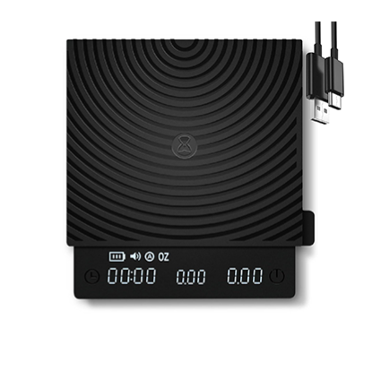 ترازو قهوه دیجیتال تایم مور مدل Black Mirror Mini | اسکیل حرفه‌ای اسپرسو و پوراور