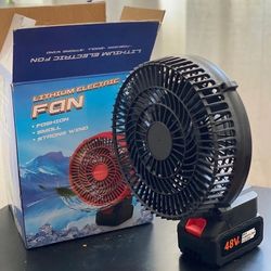 پنکه شارژی 48 ولت مدل FAN LITHIUM 3PIN