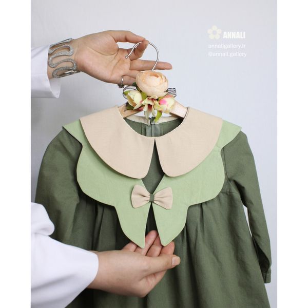 پیراهن دخترانه آلا رنگ سبز