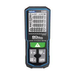 متر لیزری 80 متری شارژی نور سبز نووا مدل 5380