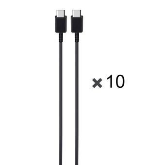 پک 10 عددی کابل شارژ SAMSUNG Type-C to Type-C مدل S23 HI Plus PD - مشکی - DST (گارانتی شش ماهه)