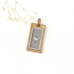 پلاک مستطیلی استیل کد 2290