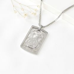 پلاک استیل مستطیلی کد 2295