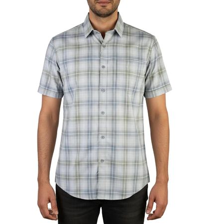 پیراهن آستین کوتاه یقه برگردان مردانه مدل MDSS-CH7036