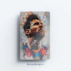 استیکر کارت بانکی رستا - مدل مسی طرح فوتبالی (3)