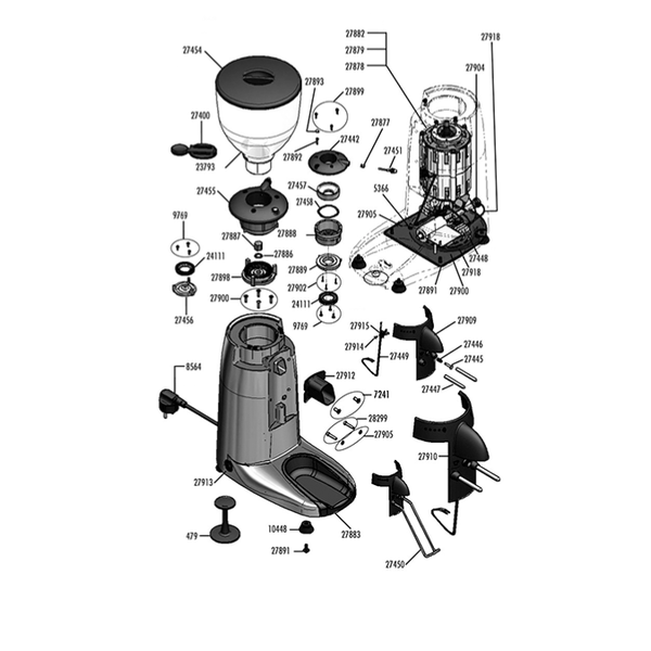 آسیاب قهوه آندیمند کامپک K3 اسپانیا | اقتصادی، دقیق و حرفه‌ای